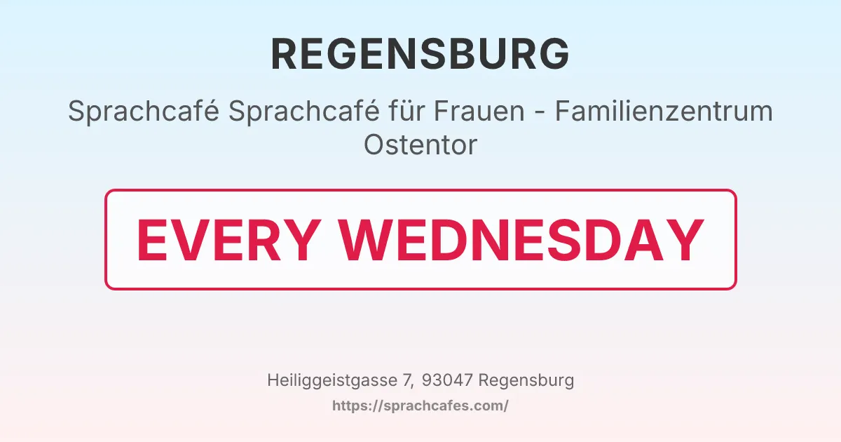 Sprachcafé für Frauen - Familienzentrum Ostentor – event photo