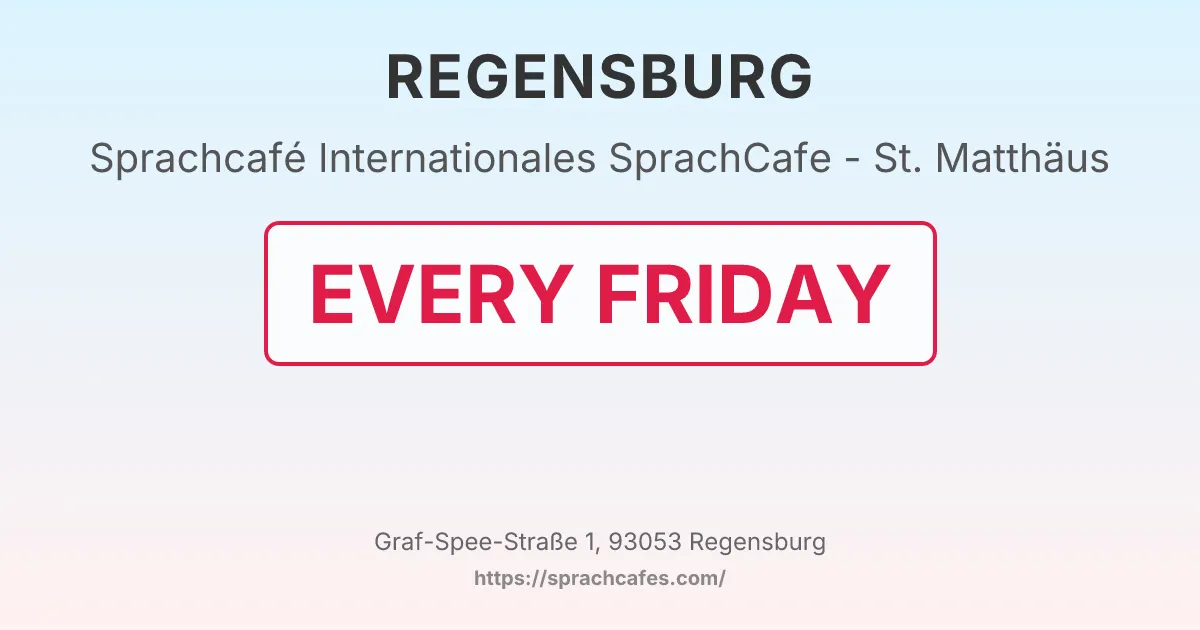 Internationales SprachCafe - St. Matthäus – event photo