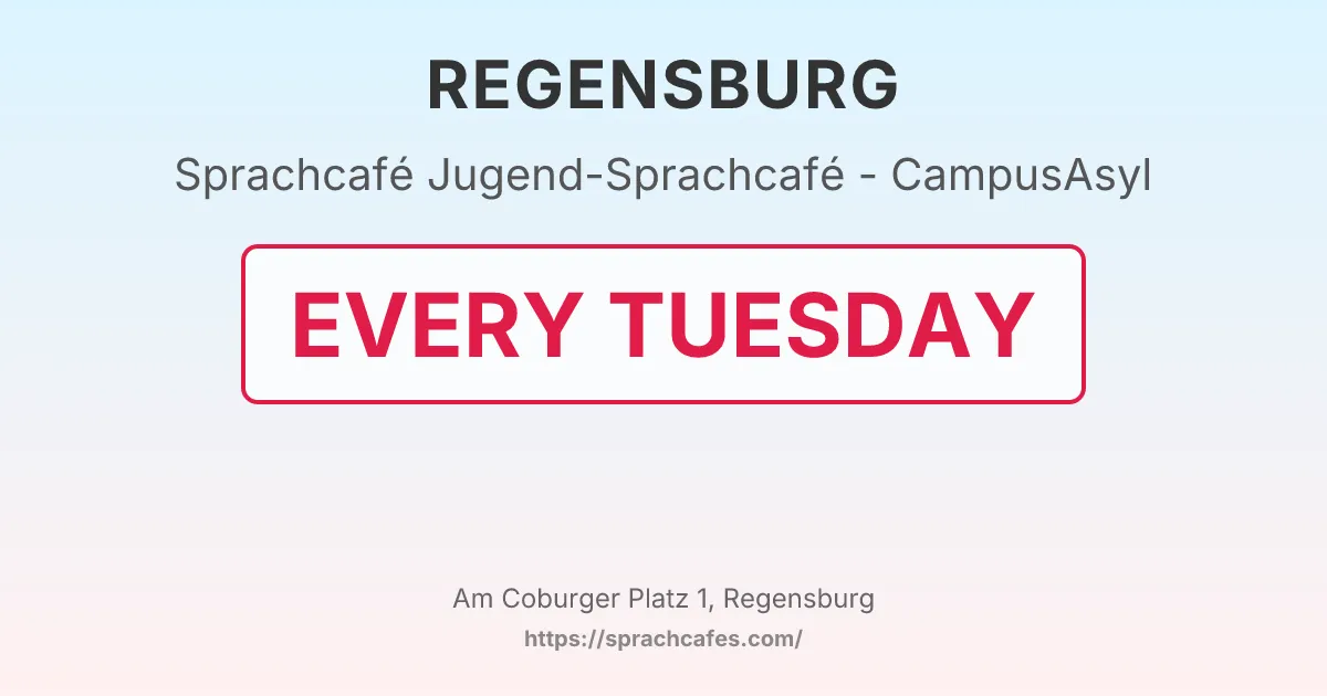 Jugend-Sprachcafé - CampusAsyl – event photo