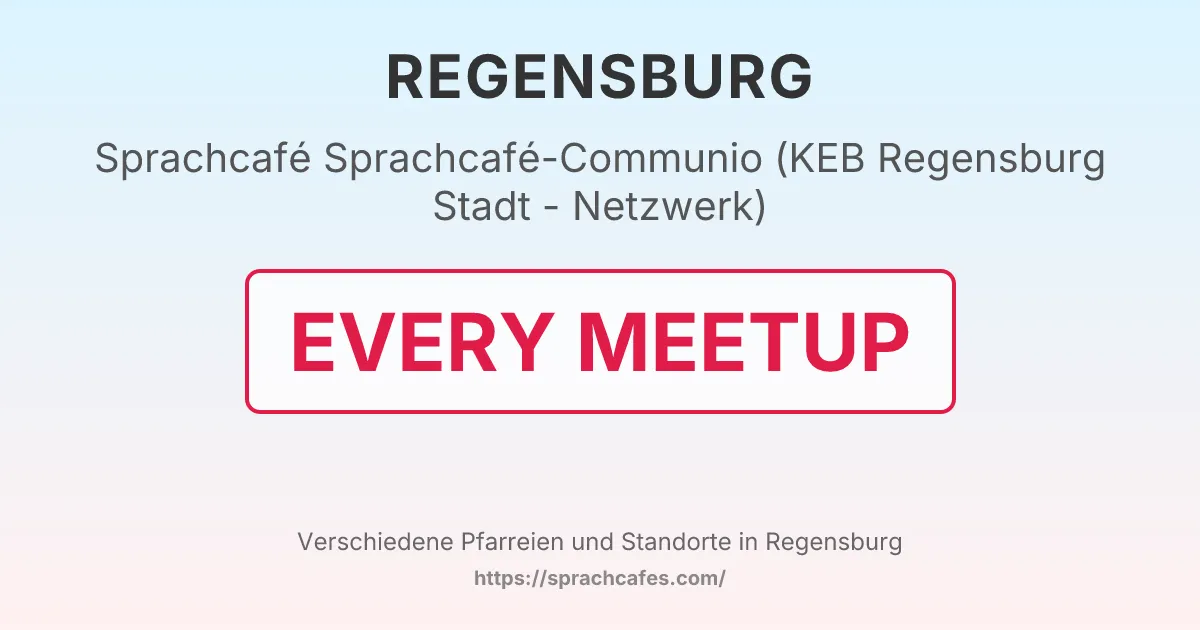 Sprachcafé-Communio (KEB Regensburg Stadt - Netzwerk) – event photo