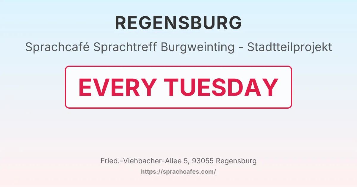 Sprachtreff Burgweinting - Stadtteilprojekt – event photo