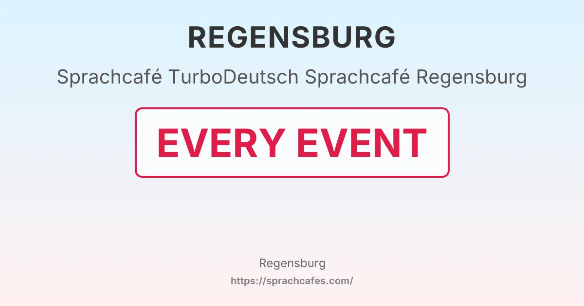 TurboDeutsch Sprachcafé Regensburg – event photo