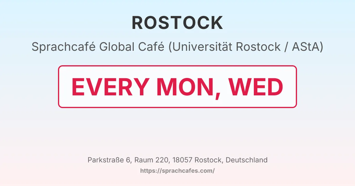 Global Café (Universität Rostock / AStA) – event photo