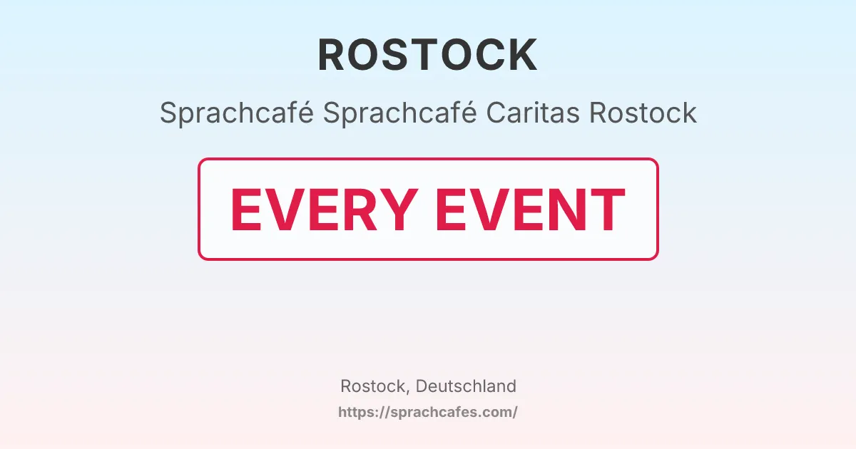 Sprachcafé Caritas Rostock – event photo