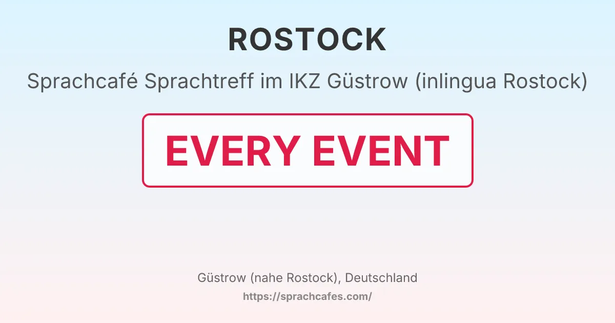 Sprachtreff im IKZ Güstrow (inlingua Rostock) – event photo