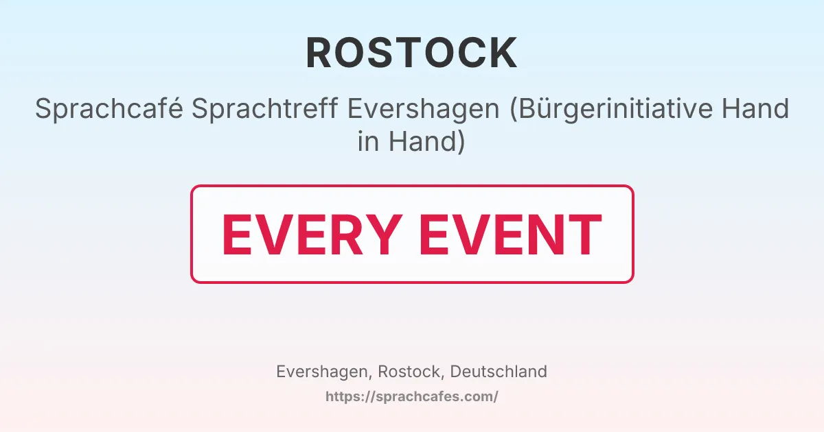 Sprachtreff Evershagen (Bürgerinitiative Hand in Hand) – event photo