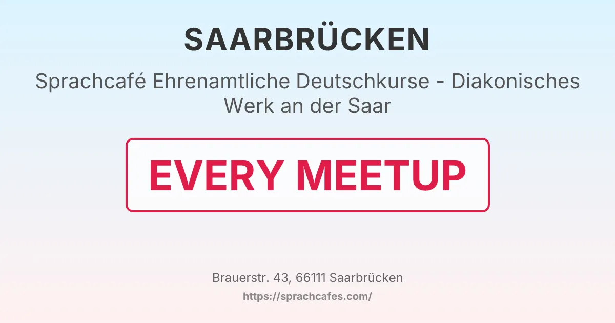 Ehrenamtliche Deutschkurse - Diakonisches Werk an der Saar – event photo