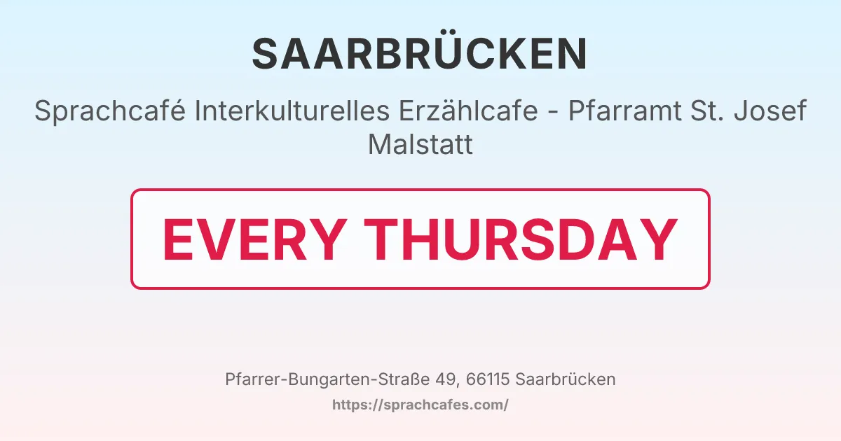 Interkulturelles Erzählcafe - Pfarramt St. Josef Malstatt – event photo