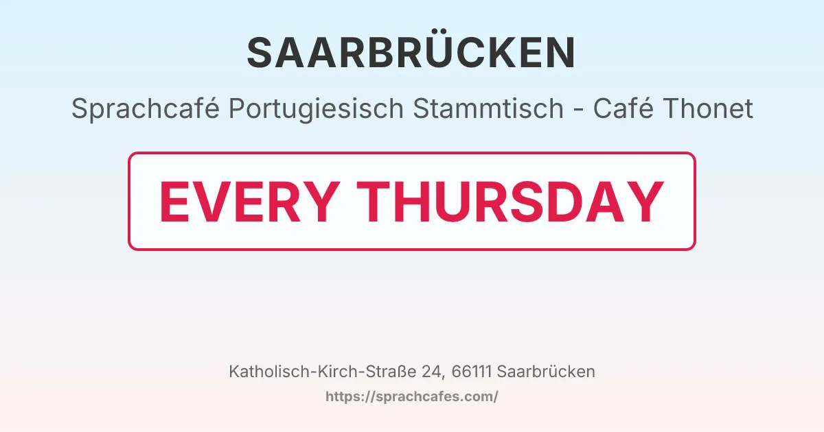 Portugiesisch Stammtisch - Café Thonet – event photo