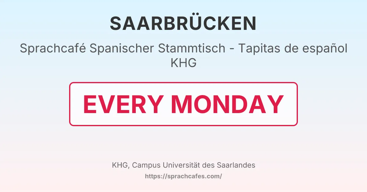 Spanischer Stammtisch - Tapitas de español KHG – event photo