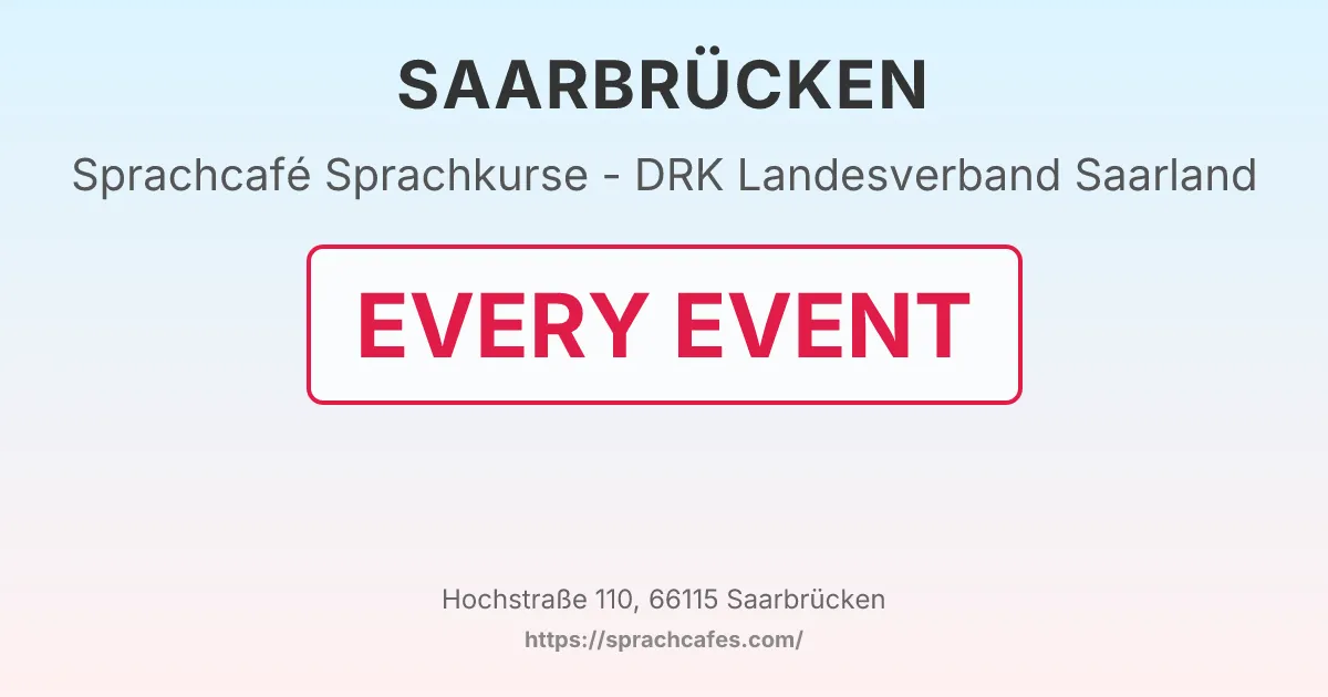 Sprachkurse - DRK Landesverband Saarland – event photo