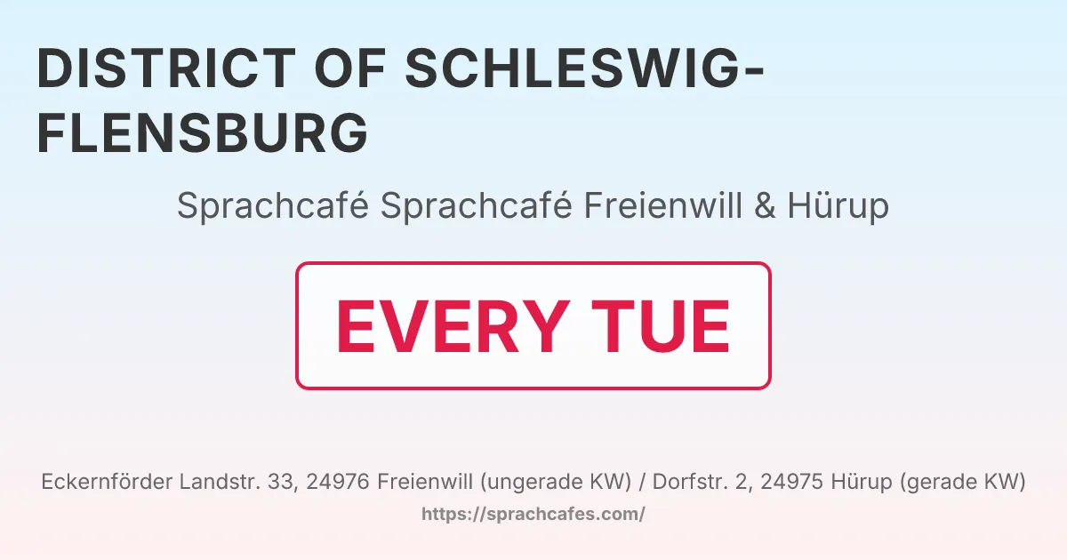 Sprachcafé Freienwill & Hürup – event photo