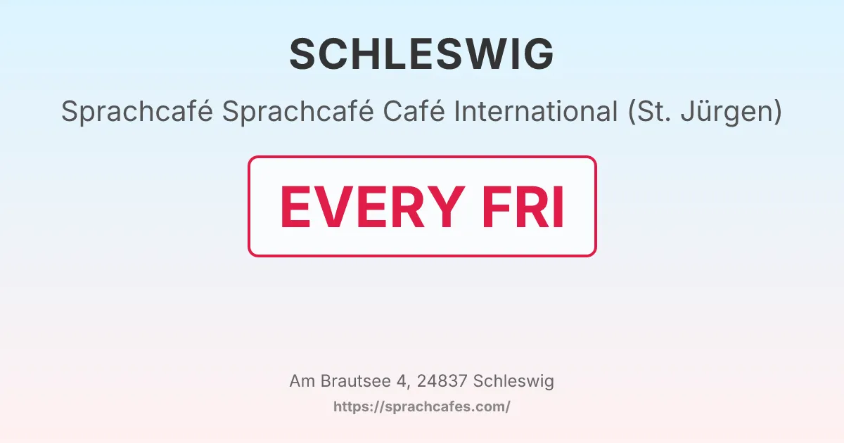 Sprachcafé Café International (St. Jürgen) – event photo