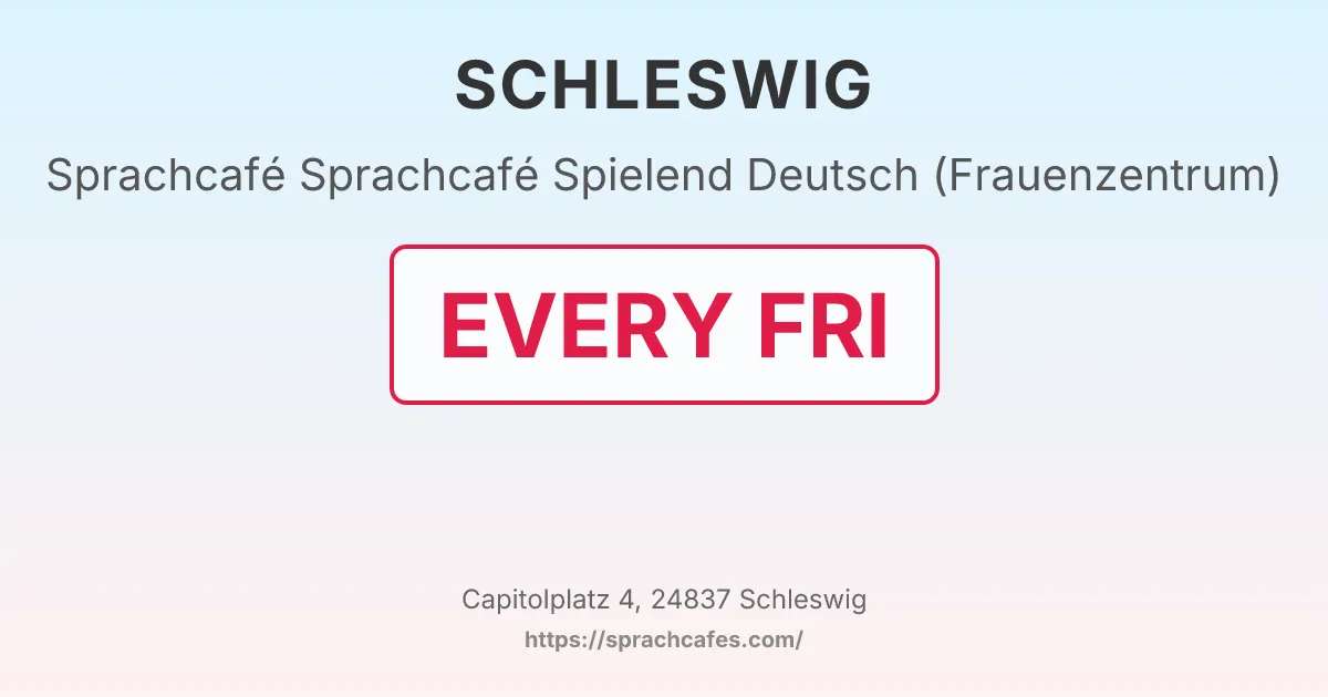 Sprachcafé Spielend Deutsch (Frauenzentrum) – event photo