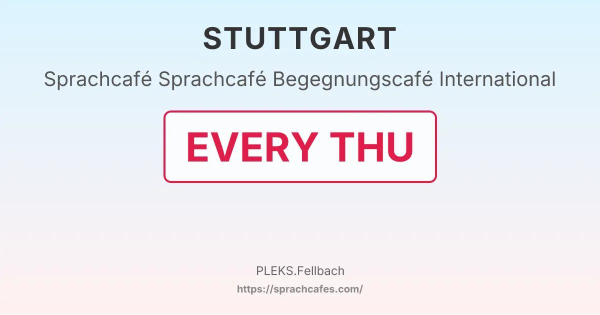 Sprachcafé Begegnungscafé International – event photo