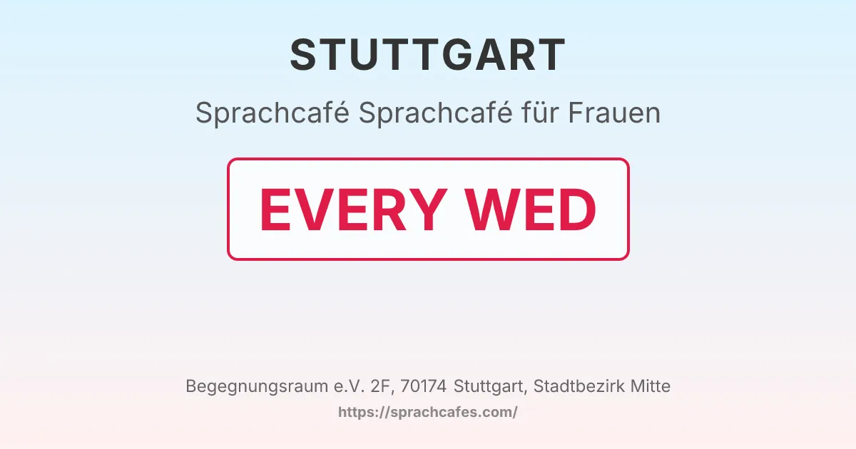Sprachcafé für Frauen – event photo