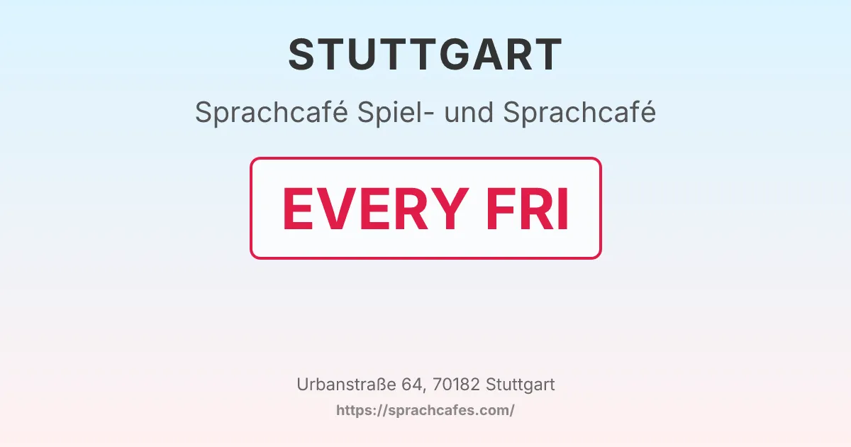 Spiel- und Sprachcafé – event photo