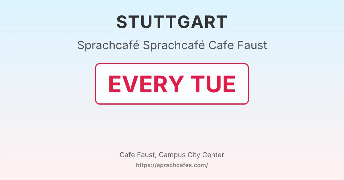 Sprachcafé Cafe Faust – event photo