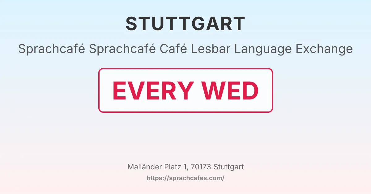 Sprachcafé Café Lesbar Language Exchange – event photo
