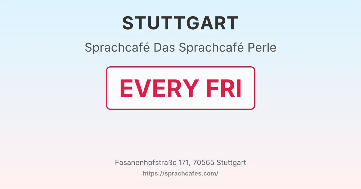 Das Sprachcafé Perle – event photo