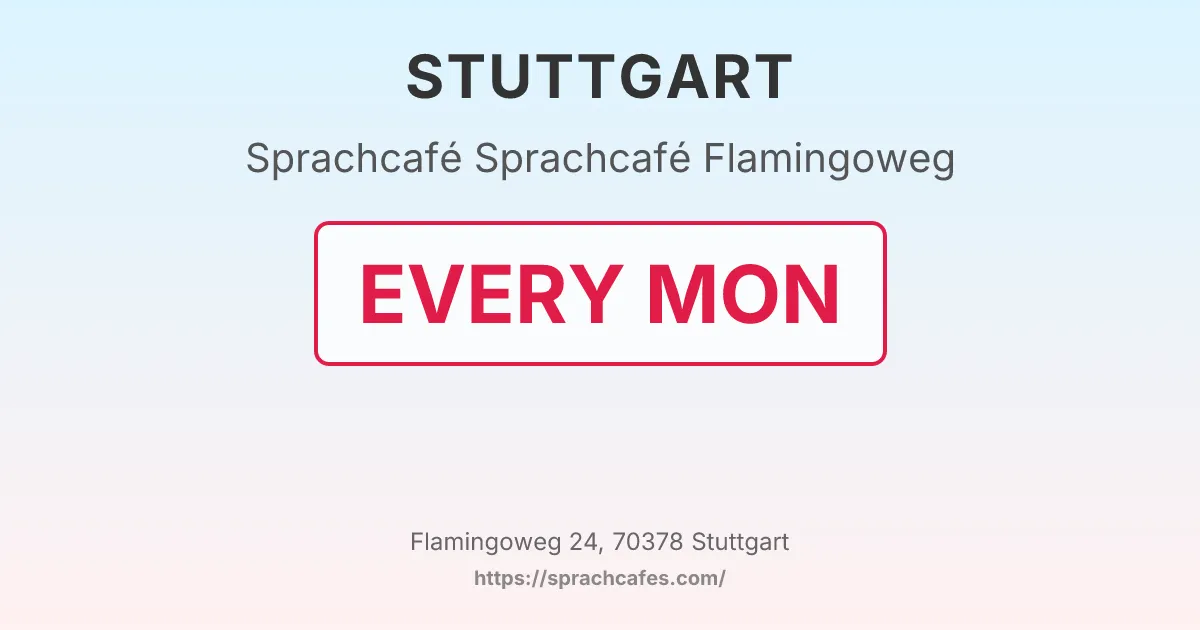 Sprachcafé Flamingoweg – event photo