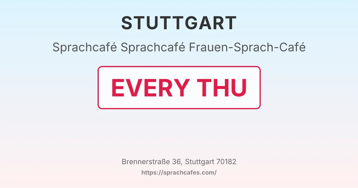 Sprachcafé Frauen-Sprach-Café – event photo