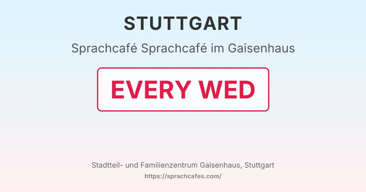 Sprachcafé im Gaisenhaus – event photo