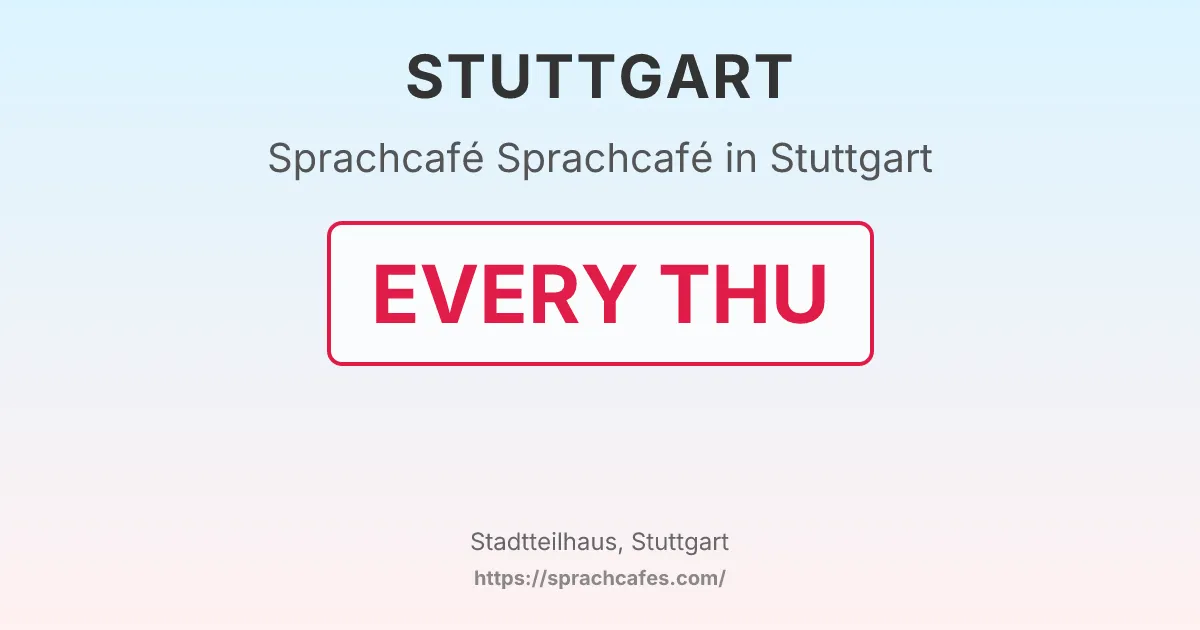 Sprachcafé in Stuttgart – event photo