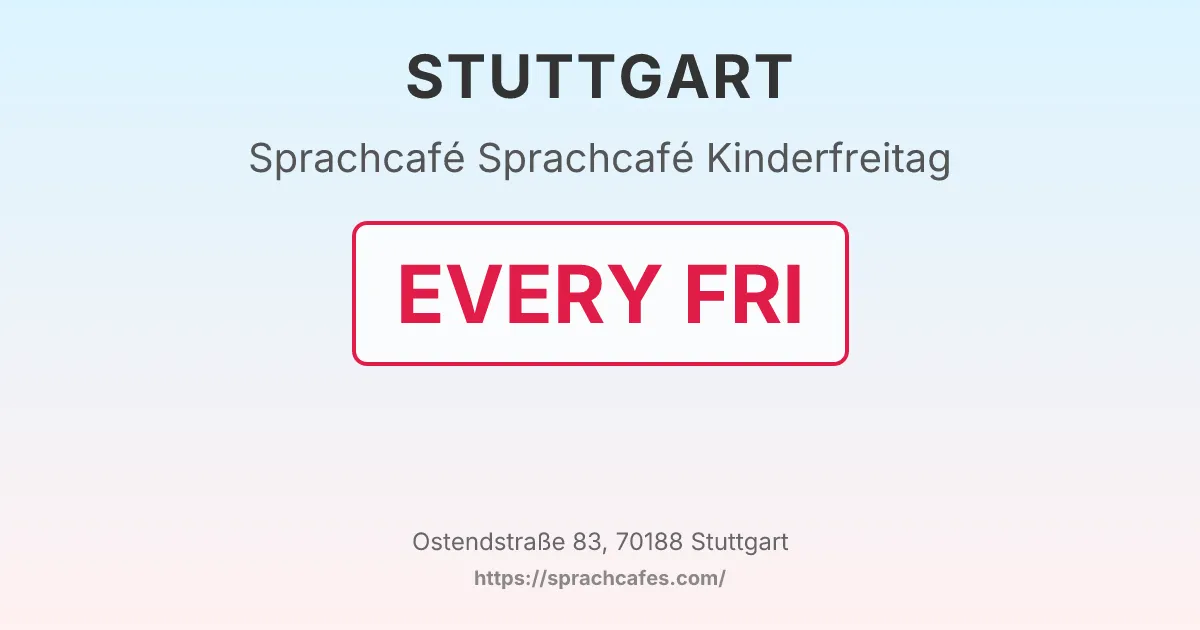 Sprachcafé Kinderfreitag – event photo