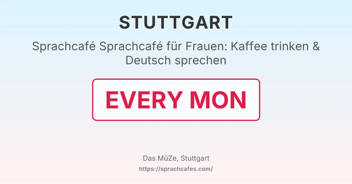 Sprachcafé für Frauen: Kaffee trinken & Deutsch sprechen – event photo