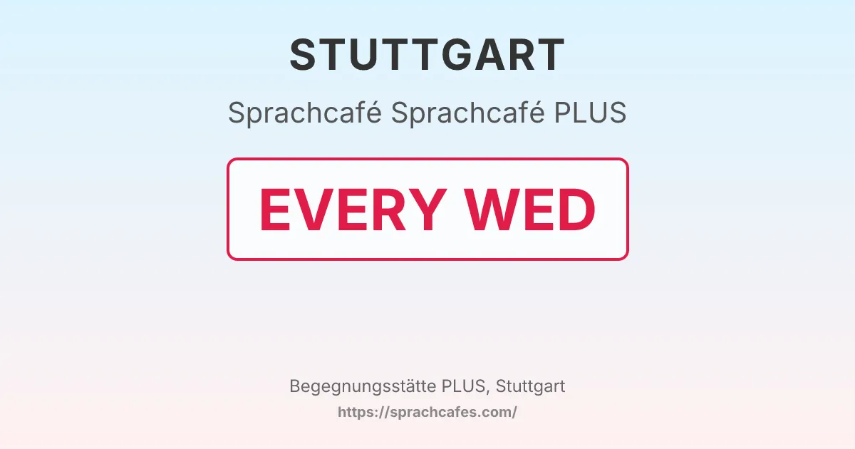 Sprachcafé PLUS – event photo