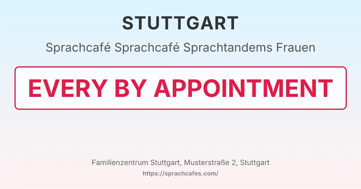 Sprachcafé Sprachtandems Frauen – event photo