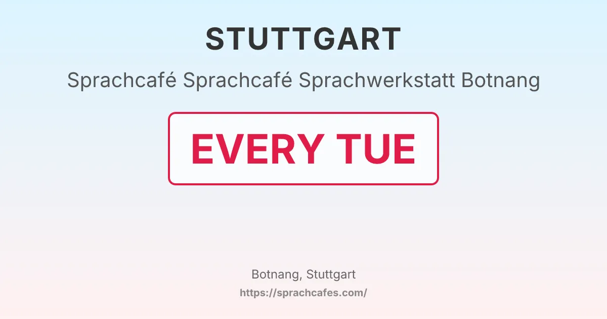 Sprachcafé Sprachwerkstatt Botnang – event photo