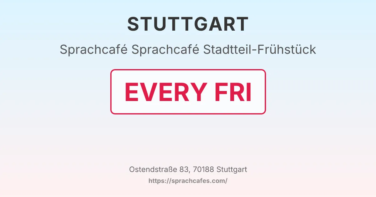 Sprachcafé Stadtteil-Frühstück – event photo