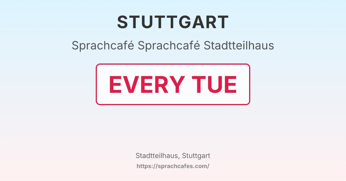 Sprachcafé Stadtteilhaus – event photo