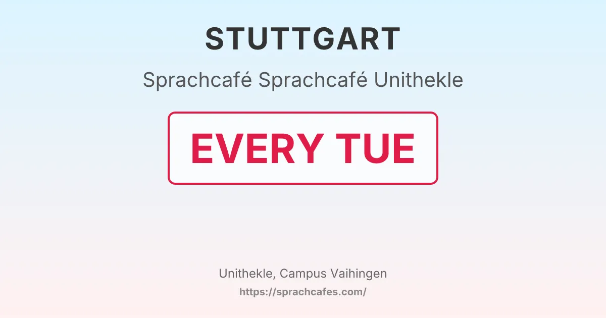 Sprachcafé Unithekle – event photo