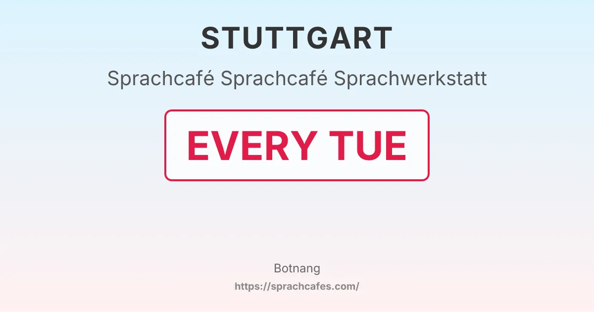 Sprachcafé Sprachwerkstatt – event photo