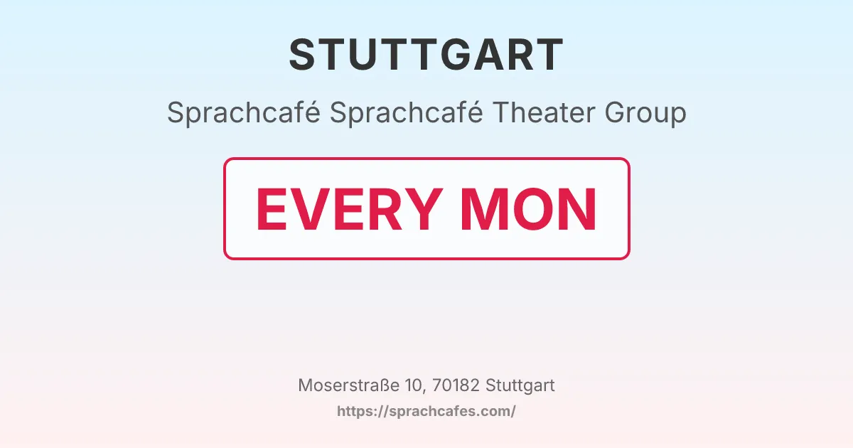 Sprachcafé Theater Group – event photo
