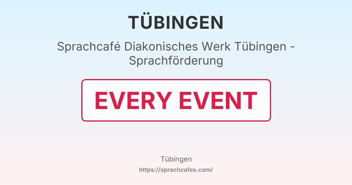 Diakonisches Werk Tübingen - Sprachförderung – event photo