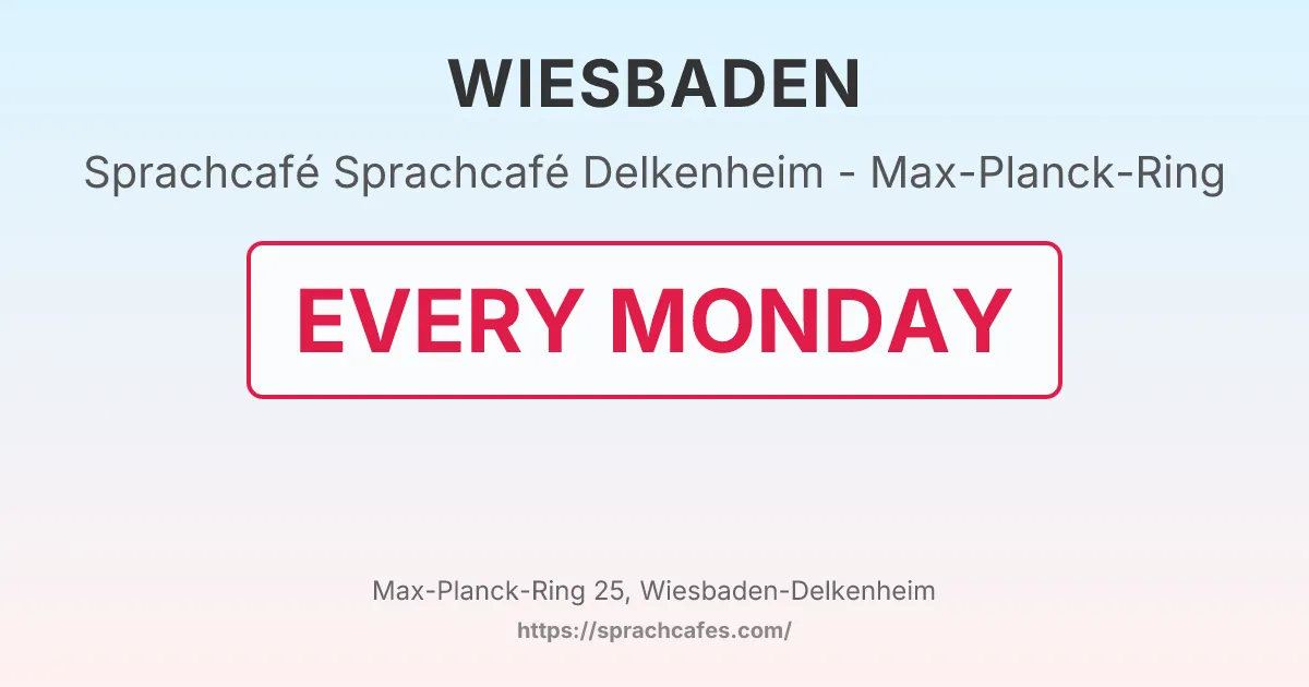 Sprachcafé Delkenheim - Max-Planck-Ring – event photo