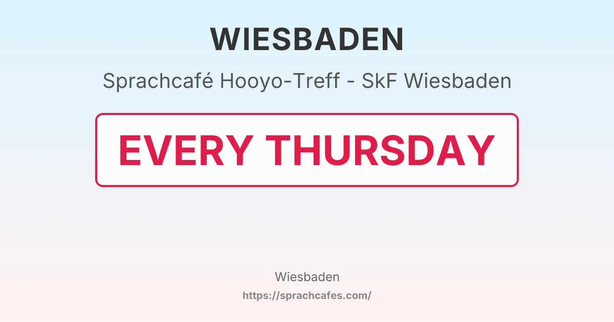 Hooyo-Treff - SkF Wiesbaden – event photo