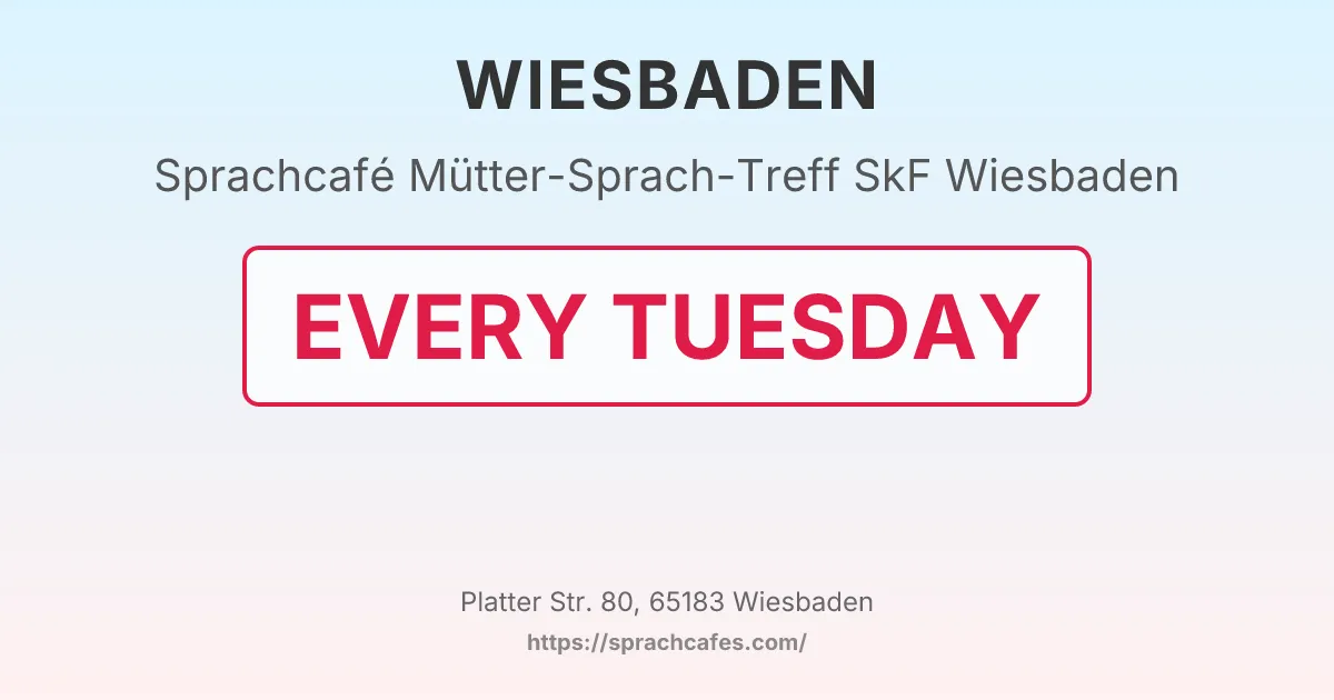 Mütter-Sprach-Treff SkF Wiesbaden – event photo