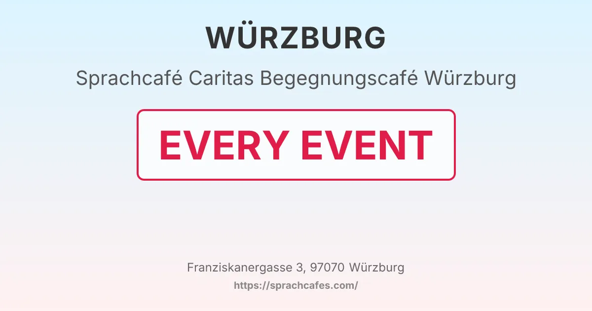 Caritas Begegnungscafé Würzburg – event photo