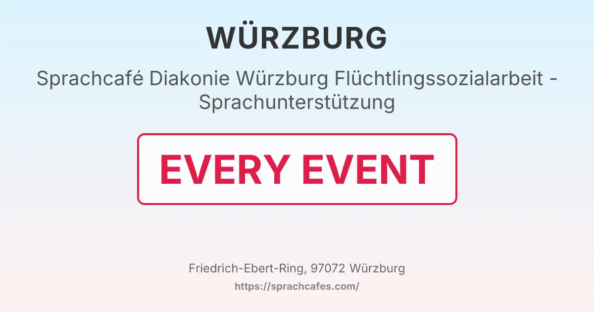 Diakonie Würzburg Flüchtlingssozialarbeit - Sprachunterstützung – event photo