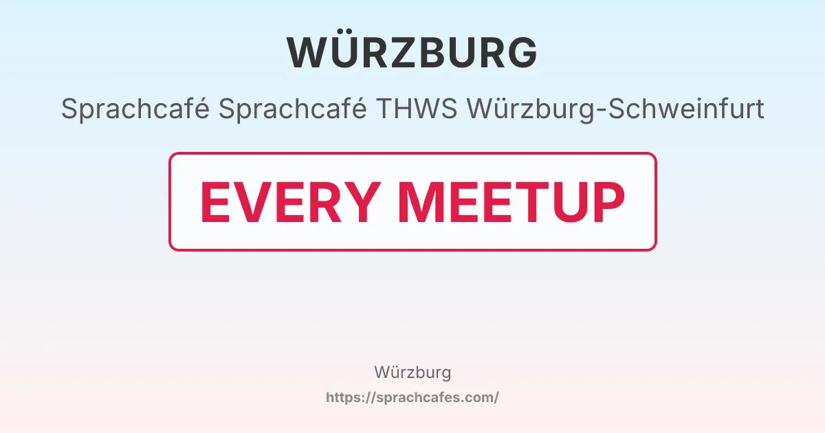 Sprachcafé THWS Würzburg-Schweinfurt – event photo