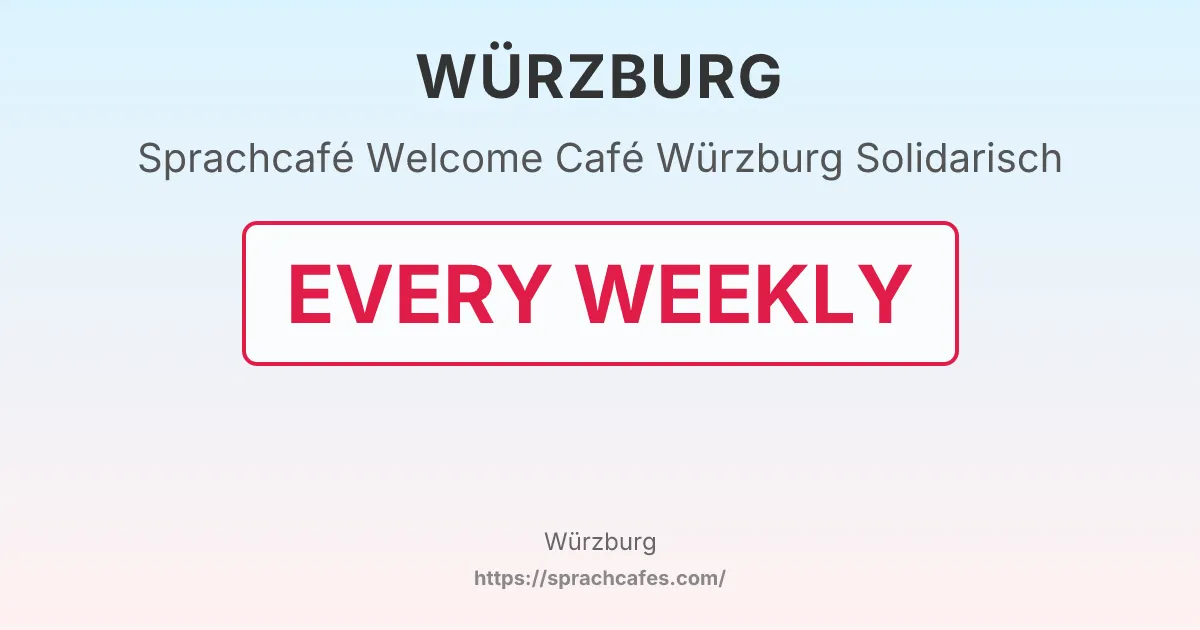 Welcome Café Würzburg Solidarisch – event photo