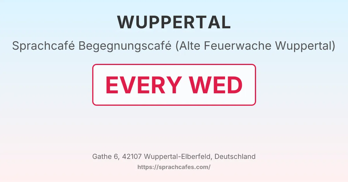 Begegnungscafé (Alte Feuerwache Wuppertal) – event photo