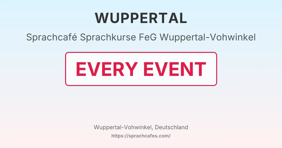 Sprachkurse FeG Wuppertal-Vohwinkel – event photo