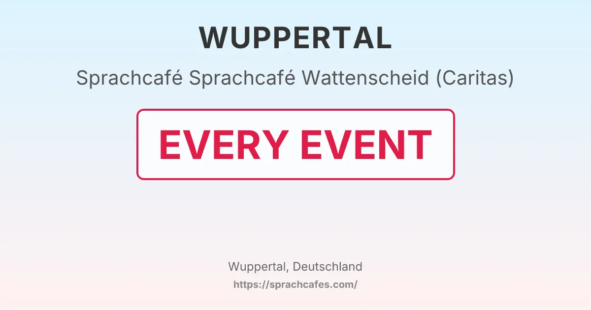 Sprachcafé Wattenscheid (Caritas) – event photo
