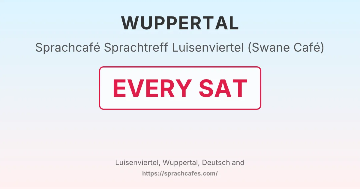 Sprachtreff Luisenviertel (Swane Café) – event photo
